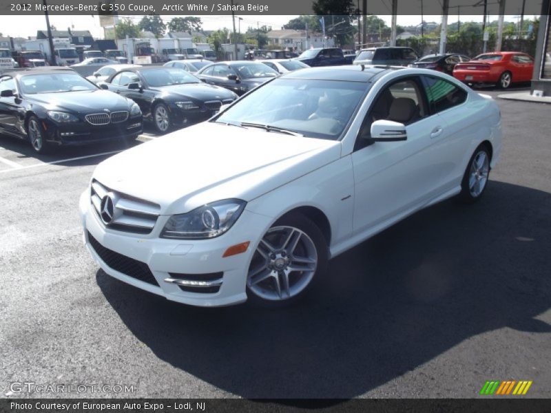Arctic White / Sahara Beige 2012 Mercedes-Benz C 350 Coupe