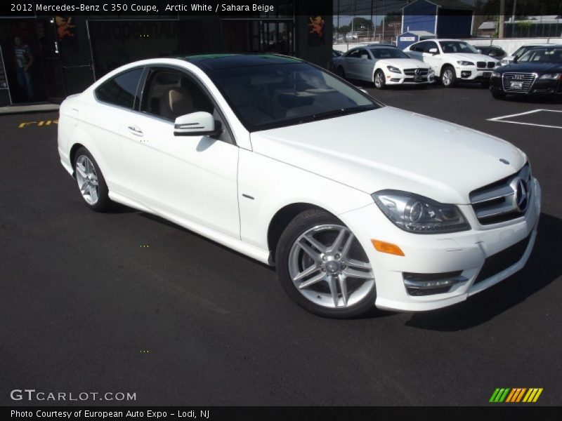 Arctic White / Sahara Beige 2012 Mercedes-Benz C 350 Coupe