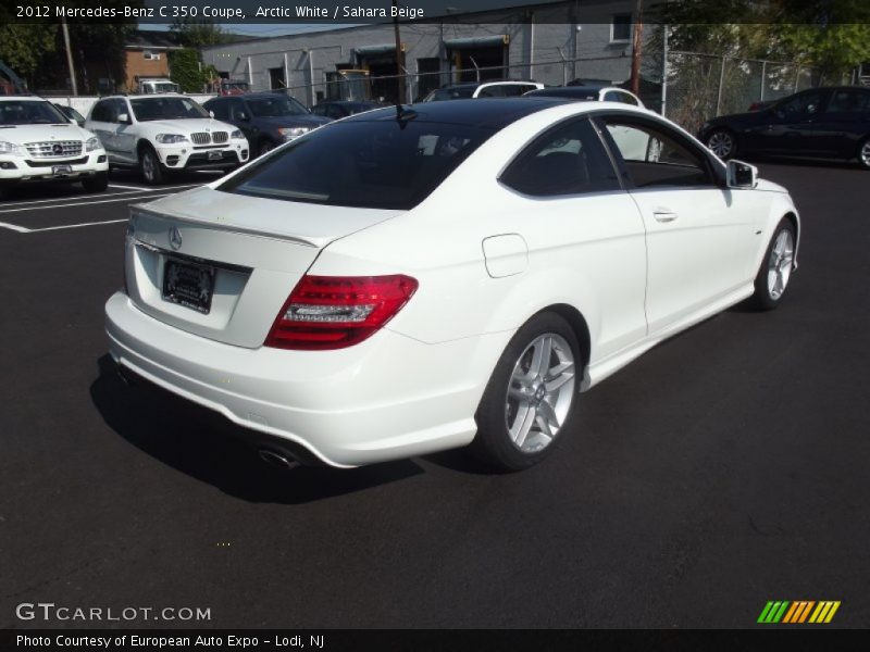 Arctic White / Sahara Beige 2012 Mercedes-Benz C 350 Coupe