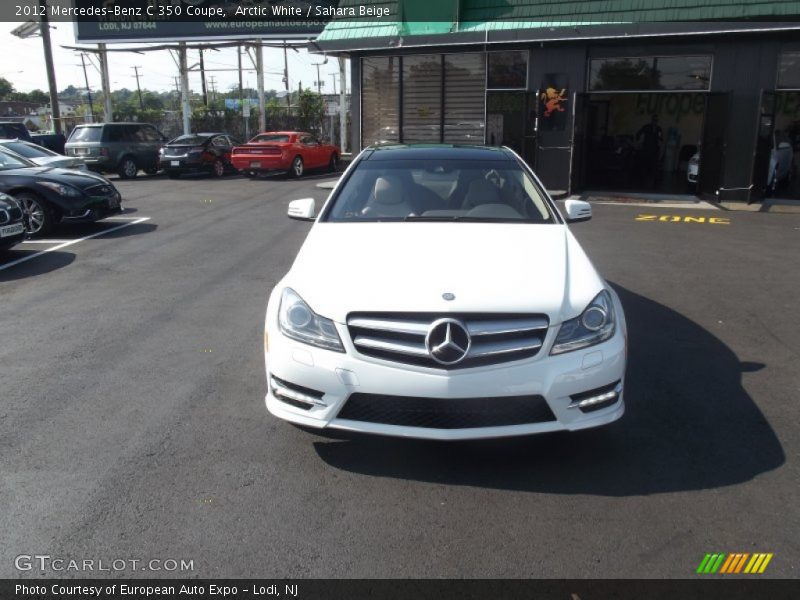Arctic White / Sahara Beige 2012 Mercedes-Benz C 350 Coupe