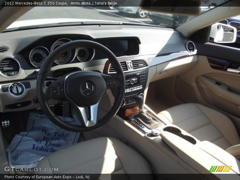 Arctic White / Sahara Beige 2012 Mercedes-Benz C 350 Coupe