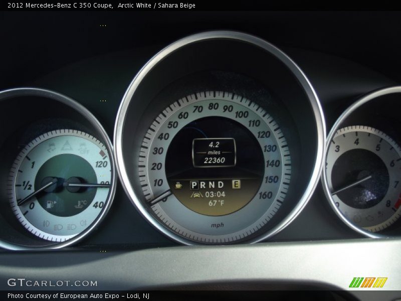 Arctic White / Sahara Beige 2012 Mercedes-Benz C 350 Coupe