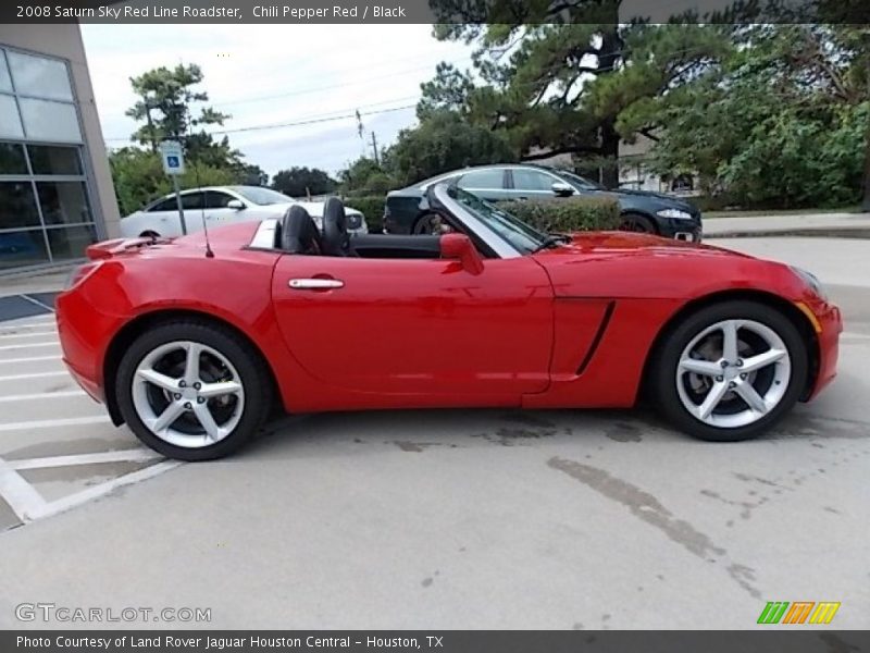 Chili Pepper Red / Black 2008 Saturn Sky Red Line Roadster