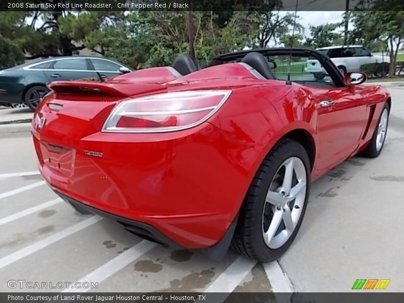 Chili Pepper Red / Black 2008 Saturn Sky Red Line Roadster