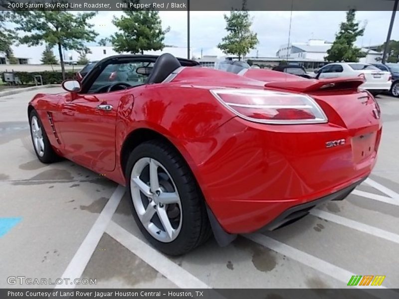 Chili Pepper Red / Black 2008 Saturn Sky Red Line Roadster