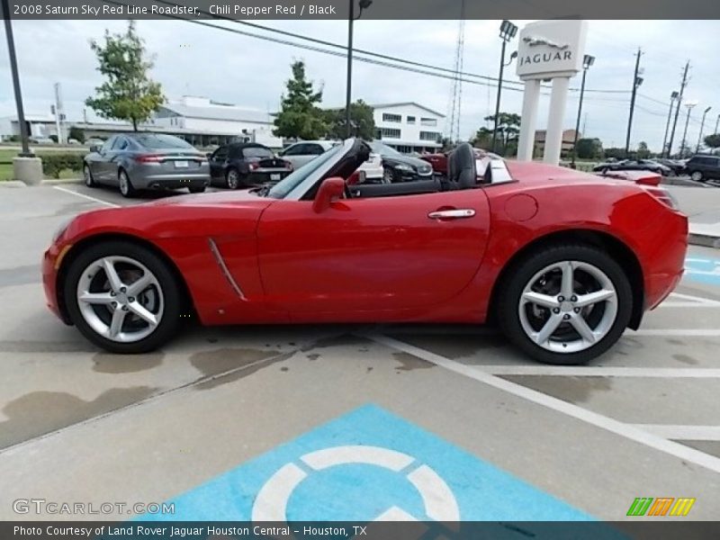 Chili Pepper Red / Black 2008 Saturn Sky Red Line Roadster