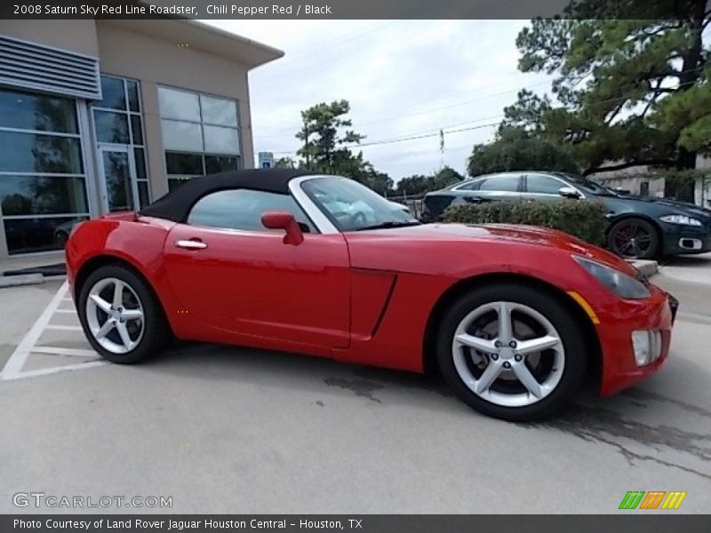 Chili Pepper Red / Black 2008 Saturn Sky Red Line Roadster