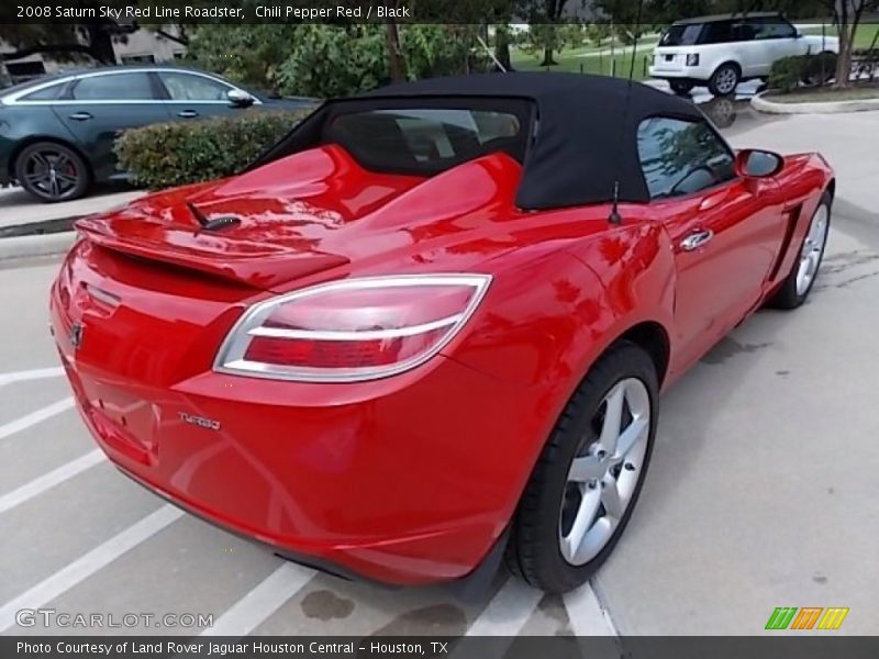 Chili Pepper Red / Black 2008 Saturn Sky Red Line Roadster