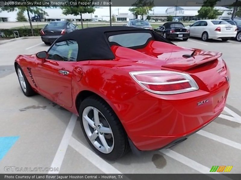 Chili Pepper Red / Black 2008 Saturn Sky Red Line Roadster