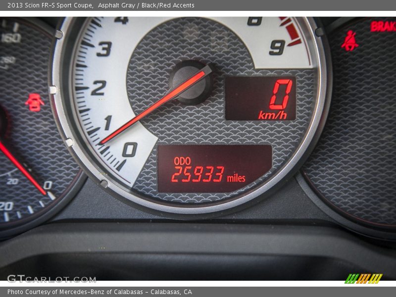  2013 FR-S Sport Coupe Sport Coupe Gauges
