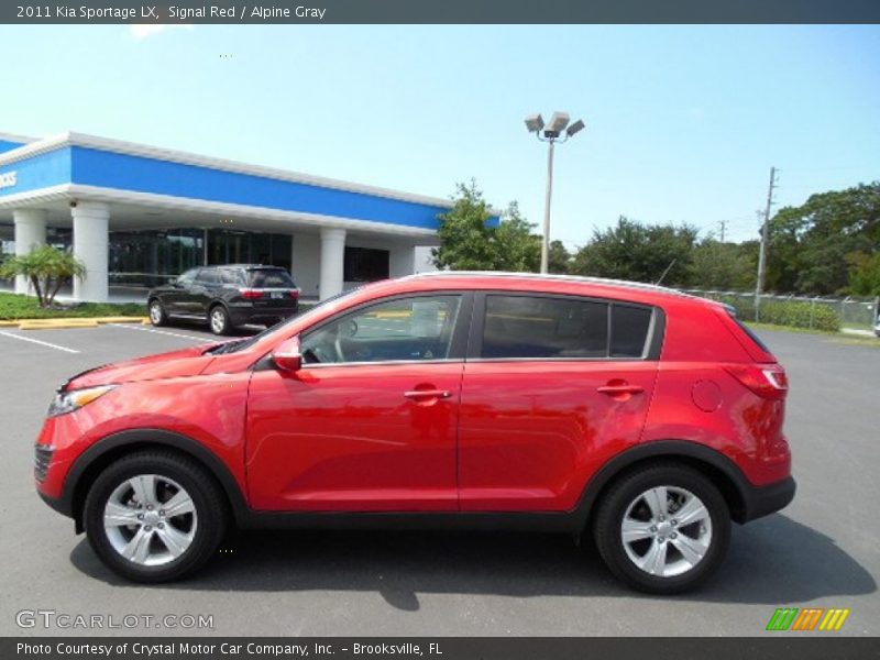 Signal Red / Alpine Gray 2011 Kia Sportage LX