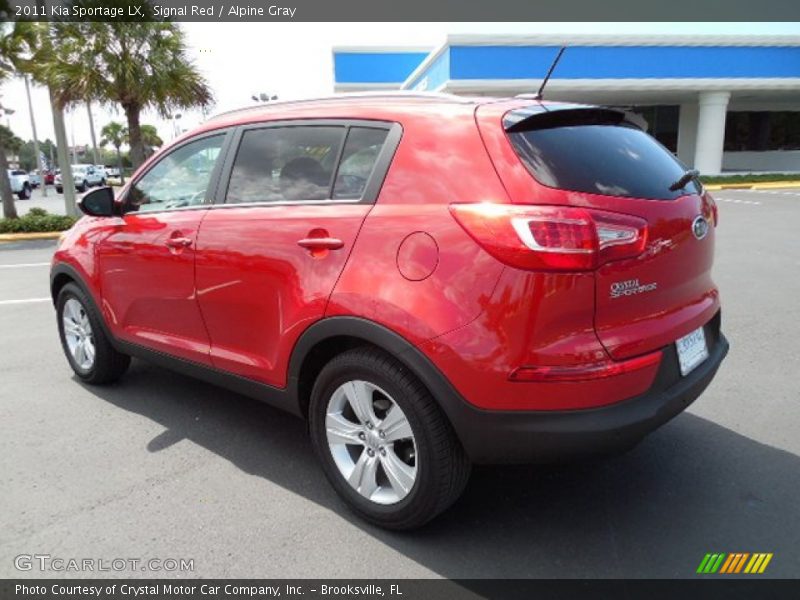 Signal Red / Alpine Gray 2011 Kia Sportage LX