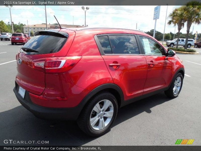 Signal Red / Alpine Gray 2011 Kia Sportage LX