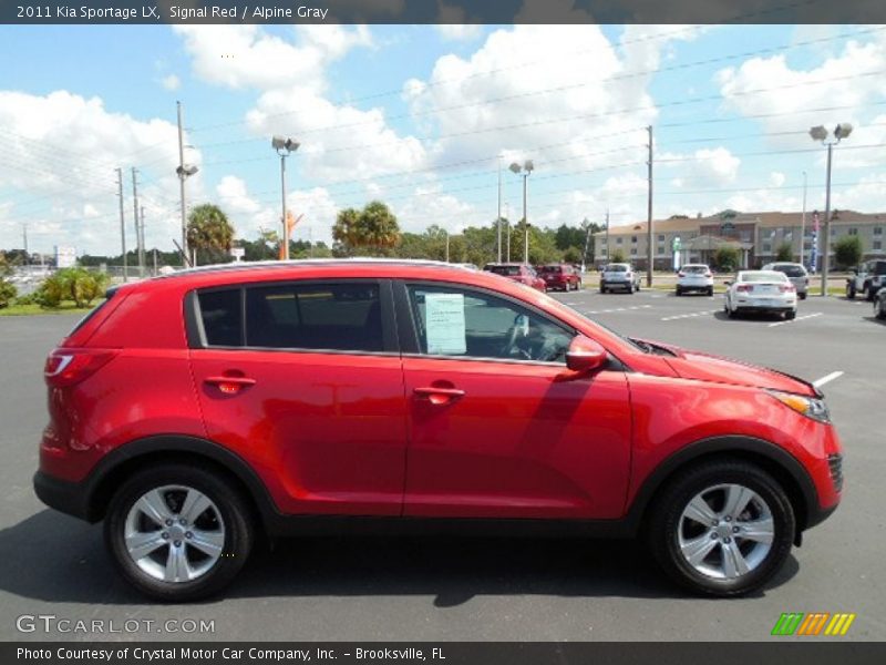 Signal Red / Alpine Gray 2011 Kia Sportage LX