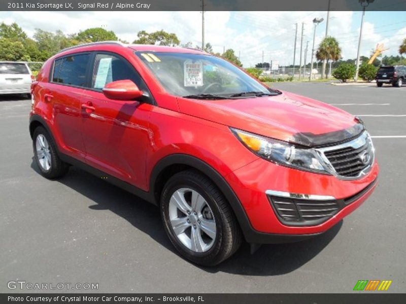 Signal Red / Alpine Gray 2011 Kia Sportage LX