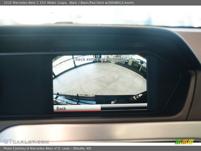 Black / Black/Red Stitch w/DINAMICA Inserts 2015 Mercedes-Benz C 350 4Matic Coupe