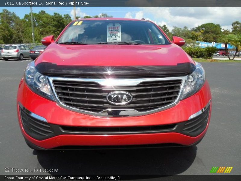Signal Red / Alpine Gray 2011 Kia Sportage LX