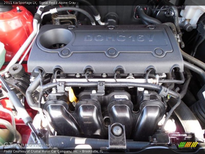 Signal Red / Alpine Gray 2011 Kia Sportage LX