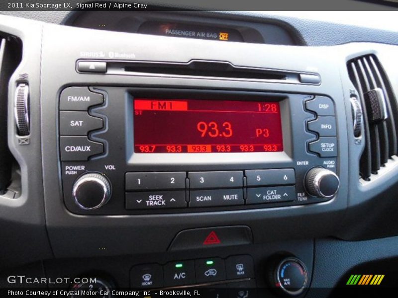 Signal Red / Alpine Gray 2011 Kia Sportage LX