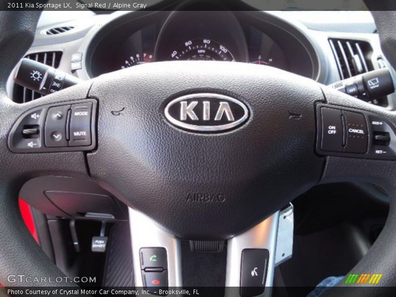 Signal Red / Alpine Gray 2011 Kia Sportage LX