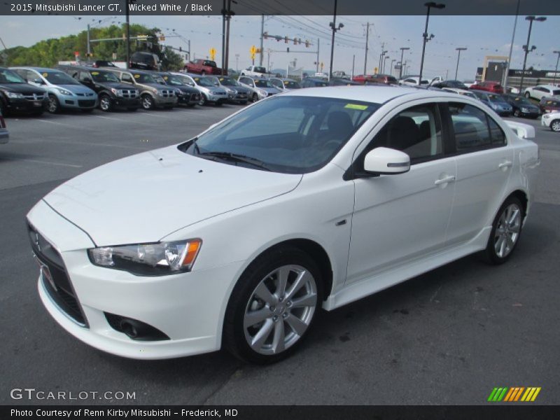 Wicked White / Black 2015 Mitsubishi Lancer GT