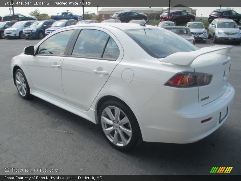 Wicked White / Black 2015 Mitsubishi Lancer GT