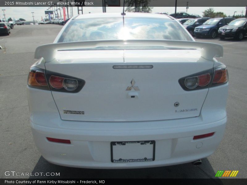 Wicked White / Black 2015 Mitsubishi Lancer GT