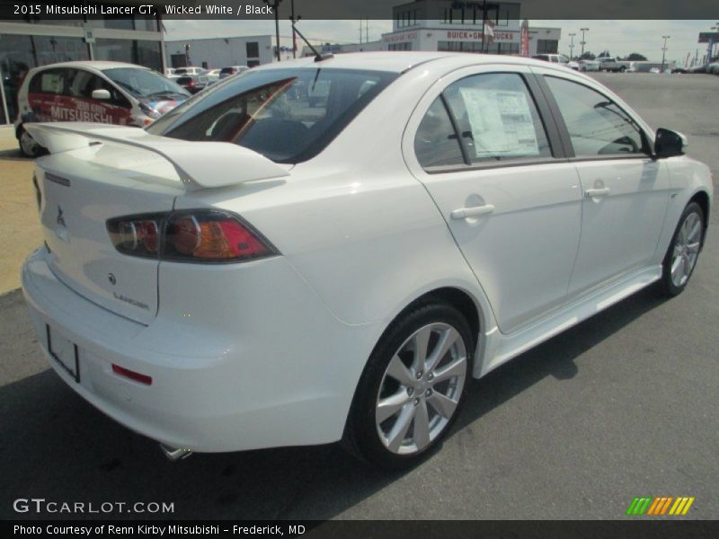 Wicked White / Black 2015 Mitsubishi Lancer GT