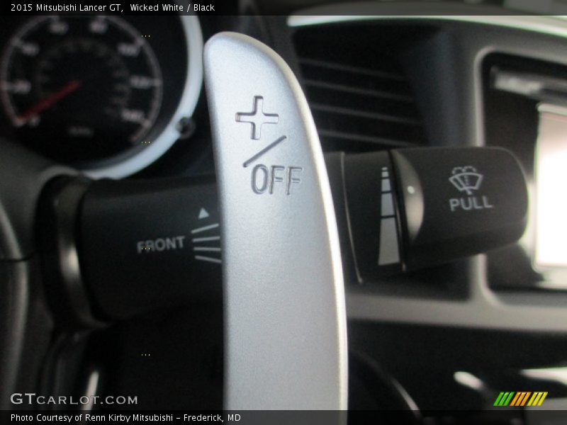 Wicked White / Black 2015 Mitsubishi Lancer GT