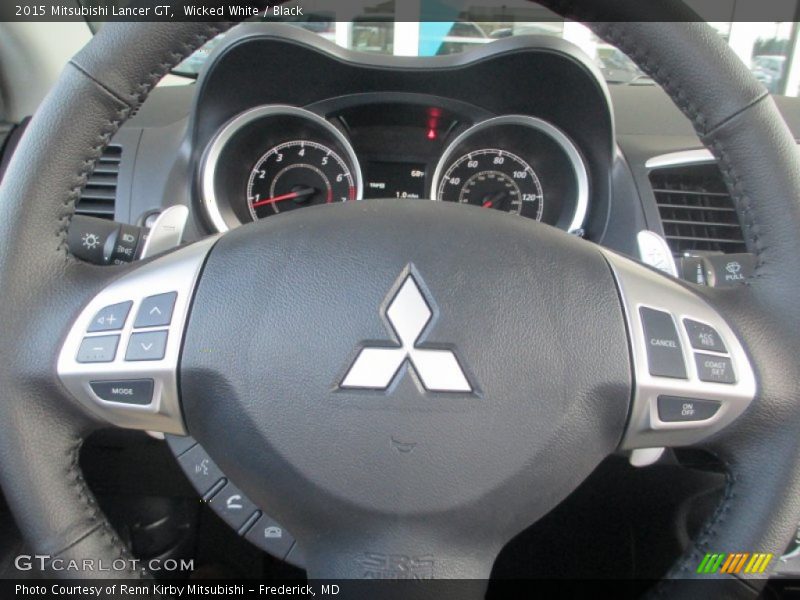 Wicked White / Black 2015 Mitsubishi Lancer GT