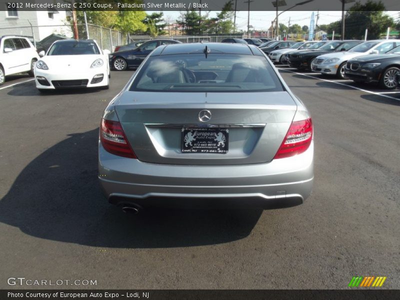 Palladium Silver Metallic / Black 2012 Mercedes-Benz C 250 Coupe