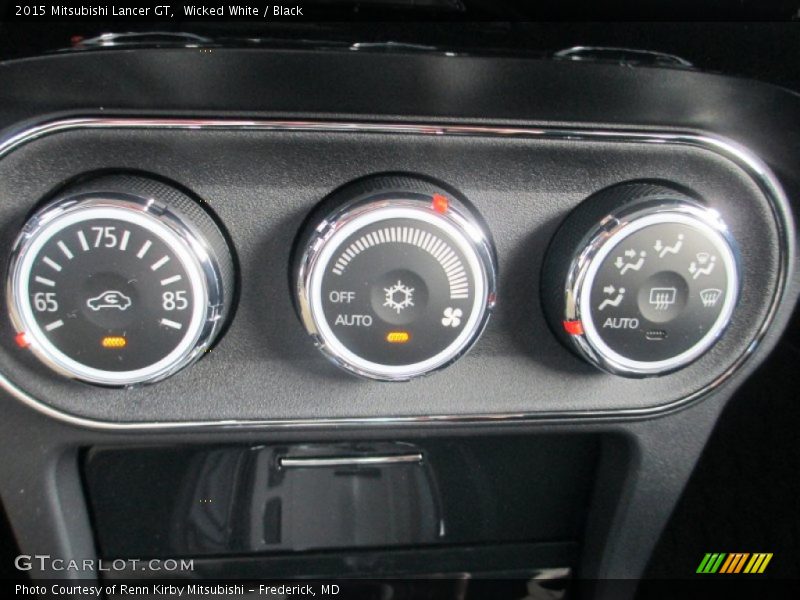 Wicked White / Black 2015 Mitsubishi Lancer GT