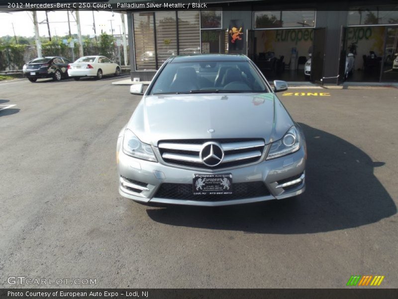 Palladium Silver Metallic / Black 2012 Mercedes-Benz C 250 Coupe