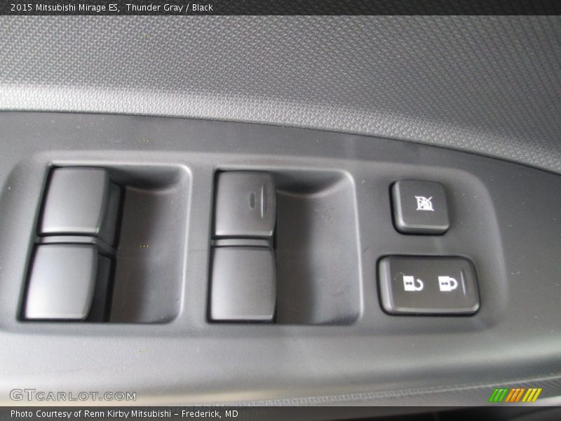Thunder Gray / Black 2015 Mitsubishi Mirage ES