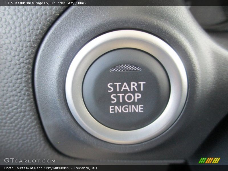 Thunder Gray / Black 2015 Mitsubishi Mirage ES
