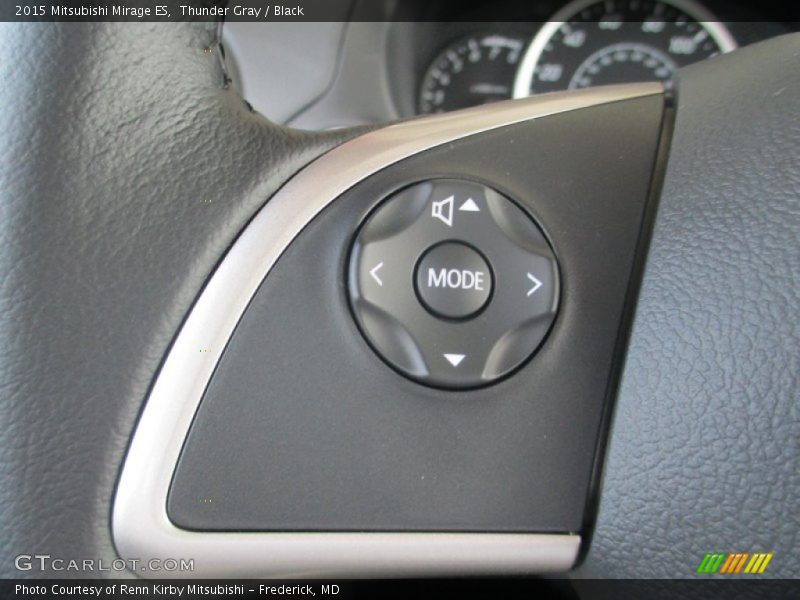 Thunder Gray / Black 2015 Mitsubishi Mirage ES