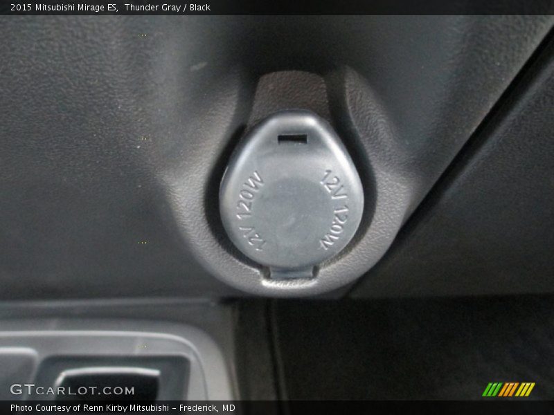 Thunder Gray / Black 2015 Mitsubishi Mirage ES