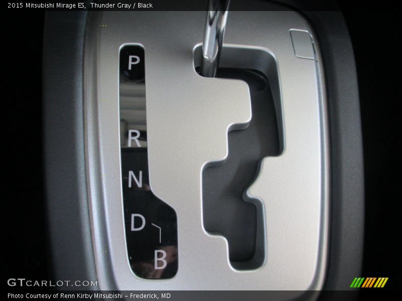 Thunder Gray / Black 2015 Mitsubishi Mirage ES