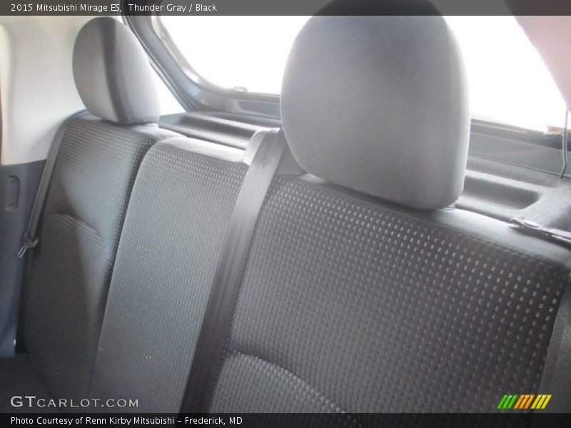 Thunder Gray / Black 2015 Mitsubishi Mirage ES