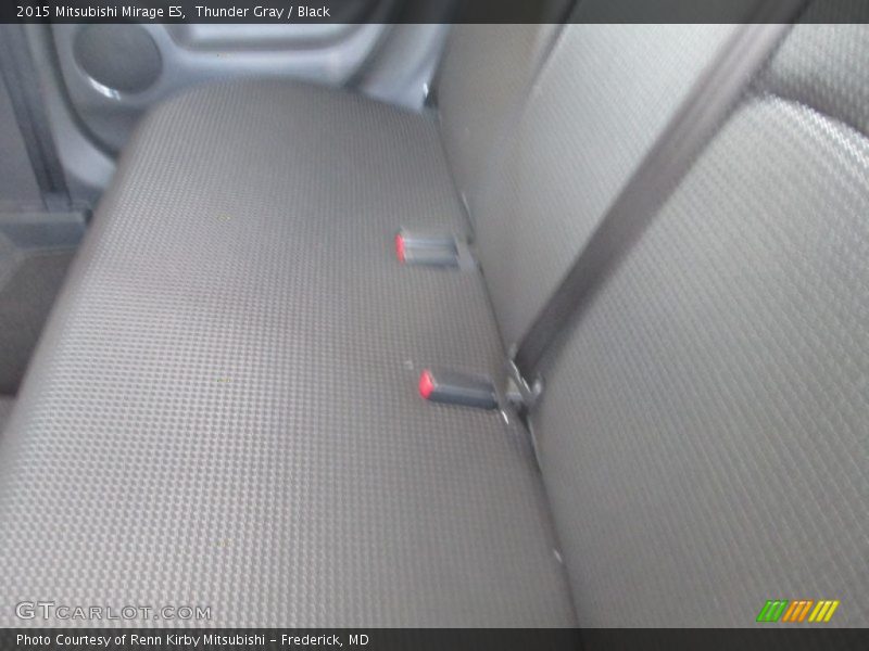 Thunder Gray / Black 2015 Mitsubishi Mirage ES