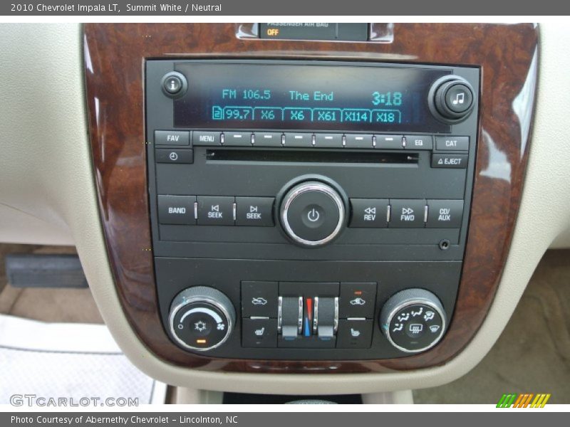 Summit White / Neutral 2010 Chevrolet Impala LT