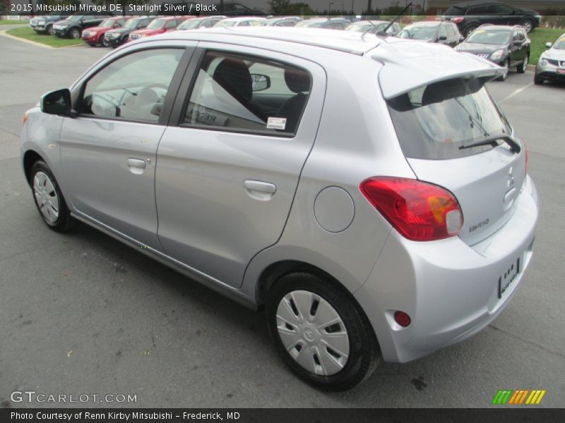 Starlight Silver / Black 2015 Mitsubishi Mirage DE