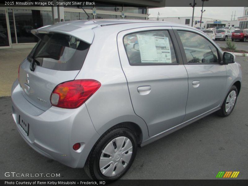Starlight Silver / Black 2015 Mitsubishi Mirage DE