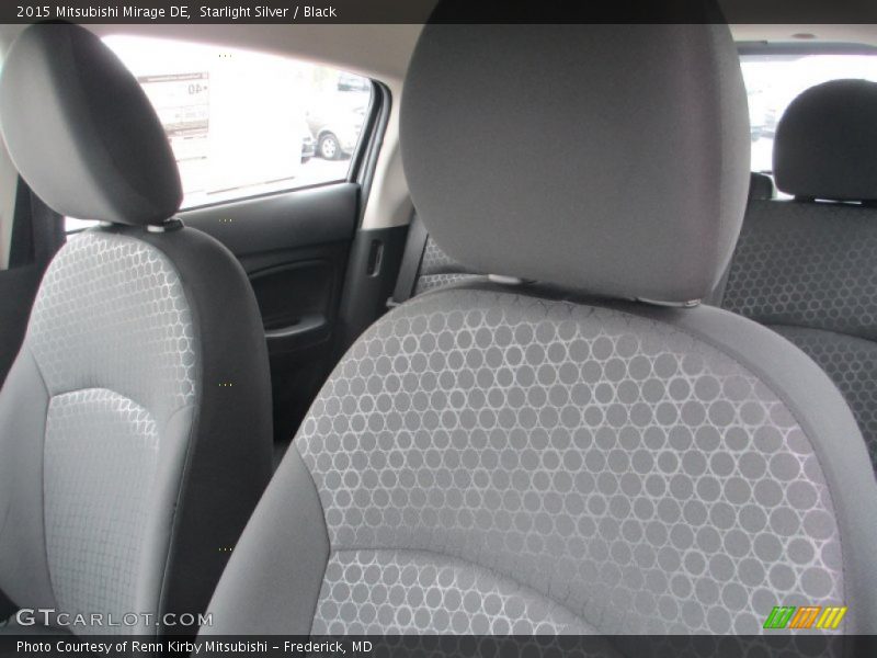 Starlight Silver / Black 2015 Mitsubishi Mirage DE