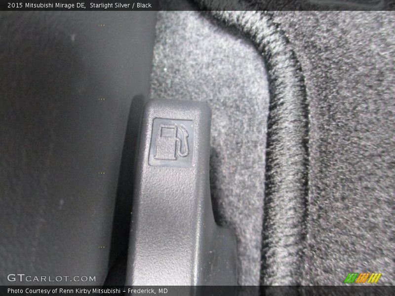 Starlight Silver / Black 2015 Mitsubishi Mirage DE