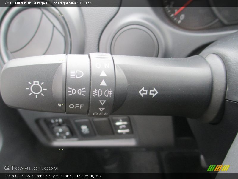 Starlight Silver / Black 2015 Mitsubishi Mirage DE