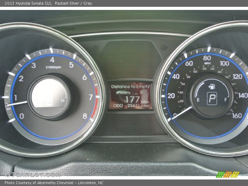 Radiant Silver / Gray 2013 Hyundai Sonata GLS