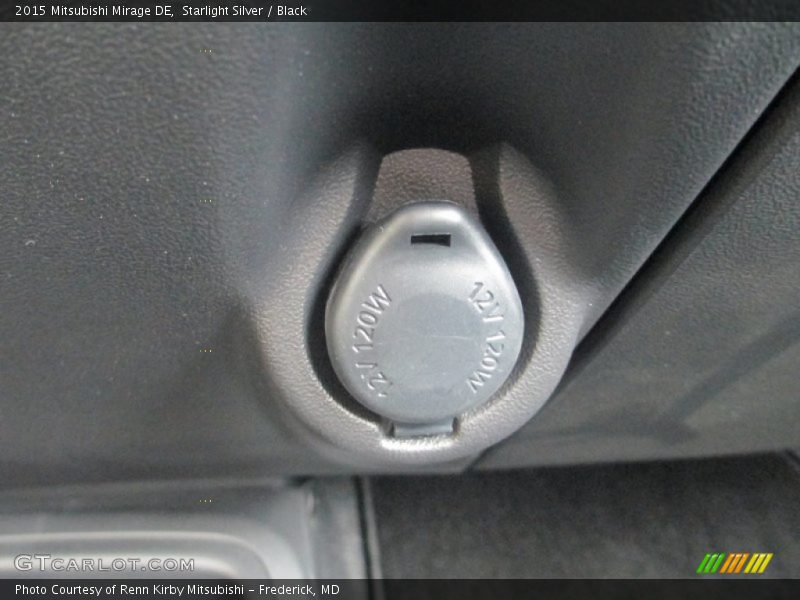 Starlight Silver / Black 2015 Mitsubishi Mirage DE