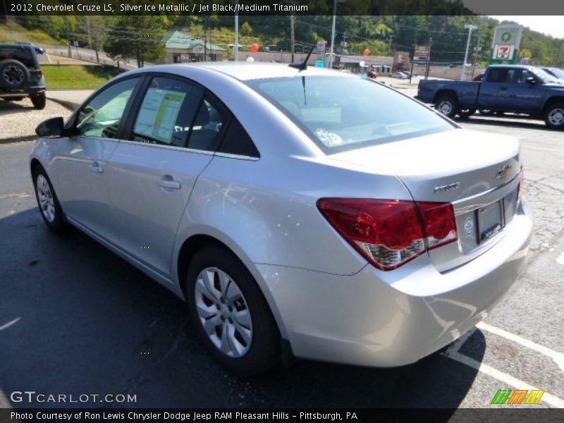 Silver Ice Metallic / Jet Black/Medium Titanium 2012 Chevrolet Cruze LS