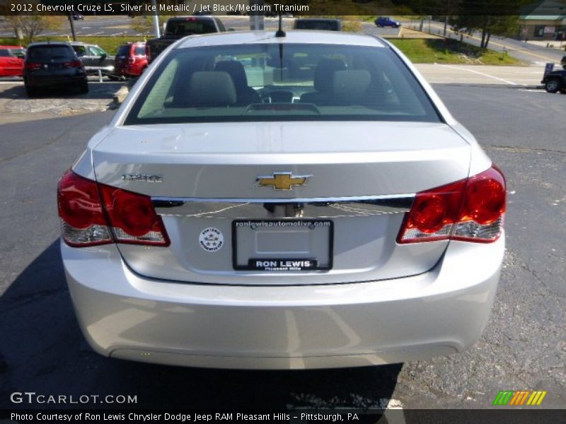 Silver Ice Metallic / Jet Black/Medium Titanium 2012 Chevrolet Cruze LS